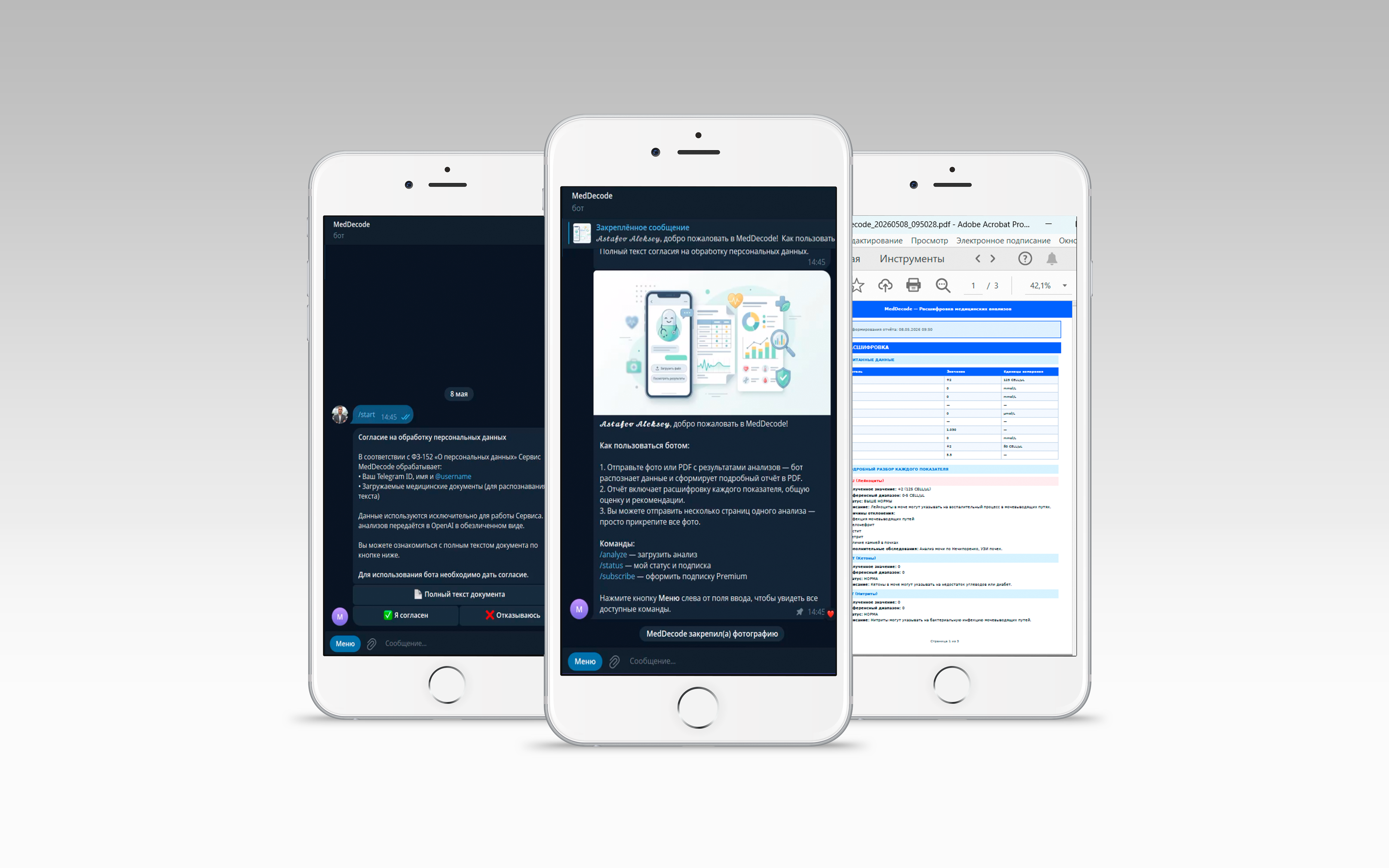 MedDecode - Telegram-бот